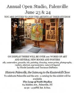 Annual Open Studio Palenville NY June 23-24